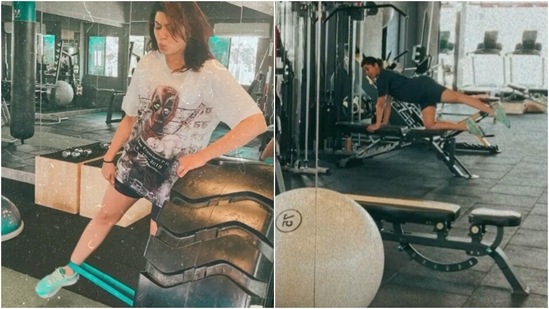 Pranitha Subash shared a video of herself working out days after announcing her pregnancy.