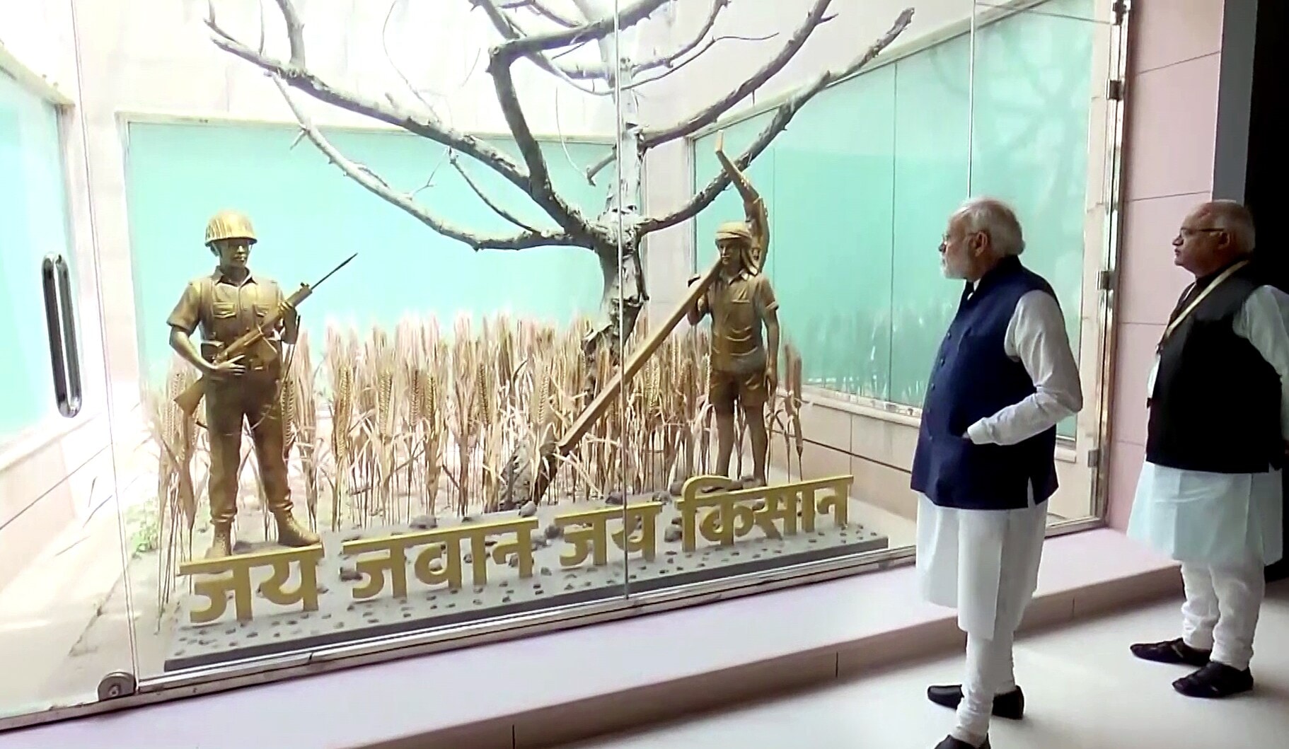 Prime Minister Narendra Modi during the inauguration of Pradhanmantri Sangrahalaya, a museum showcasing the lives and contributions of the 14 former Prime Ministers of India, in New Delhi. (ANI) Prime Minister Narendra Modi during the inauguration of Pradhanmantri Sangrahalaya, a museum showcasing the lives and contributions of the 14 former Prime Ministers of India, in New Delhi. (ANI)