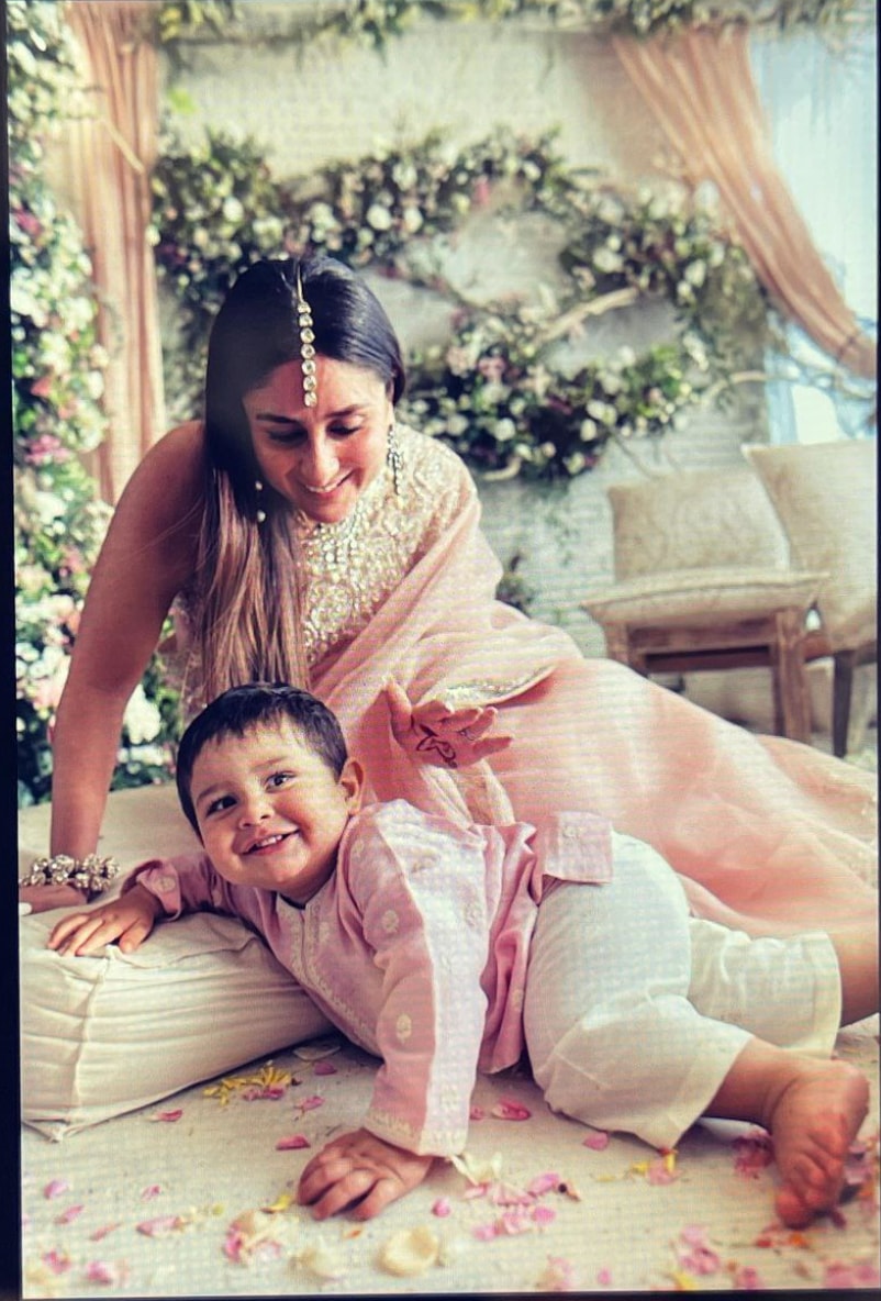 Kareena with Jeh. Kareena with Jeh.