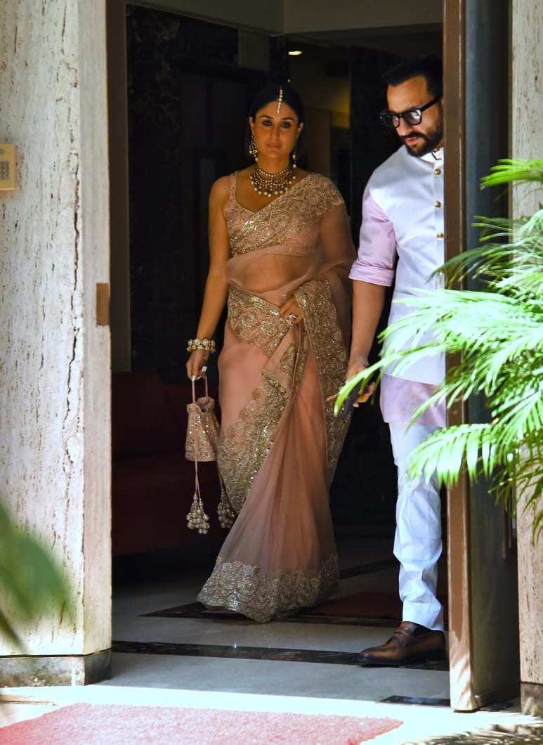 Kareena and Saif for the wedding.