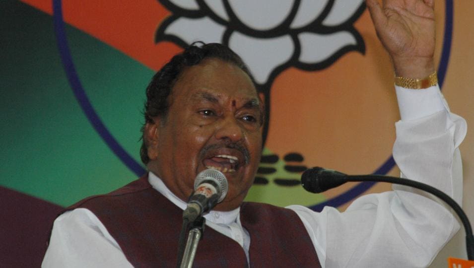 Eshwarappa was forced to step down from the state cabinet two days after the incident, and he said at the time that he would be “cleared” of all charges. (File photo) Eshwarappa was forced to step down from the state cabinet two days after the incident, and he said at the time that he would be “cleared” of all charges. (File photo)