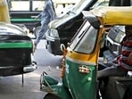 Delhi auto rickshaw and taxi drivers have been demanding subsidy on CNG prices. (M Zhazo/Hindustan Times) Delhi auto rickshaw and taxi drivers have been demanding subsidy on CNG prices. (M Zhazo/Hindustan Times)
