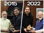 Musician Ricky Kej with Prime Minister Narendra Modi (Source: Twitter/Rickykej)