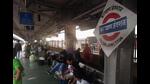 Railway commuters at Kalyan station, which is a major junction. As many as 78 deaths and 65 injuries have been reported at Kalyan railway station in the first three months of 2022. (PRAFUL GANGURDE/HT PHOTO) Railway commuters at Kalyan station, which is a major junction. As many as 78 deaths and 65 injuries have been reported at Kalyan railway station in the first three months of 2022. (PRAFUL GANGURDE/HT PHOTO)