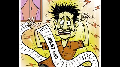 Other residents of Nayagaon’s Shivalik Vihar have also been complaining of inflated bills for the past several months. (Illustration: Biswajit Debnath/HT) Other residents of Nayagaon’s Shivalik Vihar have also been complaining of inflated bills for the past several months. (Illustration: Biswajit Debnath/HT)