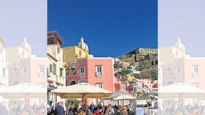 The iconic colourful houses of the island make for a great backdrop The iconic colourful houses of the island make for a great backdrop