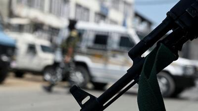 Police said terrorists opened fire at sarpanch Manzoor Ahmad Bangroo in an orchard at Goshbugh in Baramulla district and fled. (AFP) Police said terrorists opened fire at sarpanch Manzoor Ahmad Bangroo in an orchard at Goshbugh in Baramulla district and fled. (AFP)