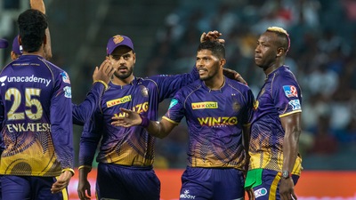 Umesh Yadav of Kolkata Knight Riders celebrates with teammates (PTI) Umesh Yadav of Kolkata Knight Riders celebrates with teammates (PTI)
