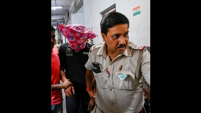 Prime accused in Hanskhali gangrape case Sohail Gayali being taken to a court in Ranaghat. (PTI) Prime accused in Hanskhali gangrape case Sohail Gayali being taken to a court in Ranaghat. (PTI)