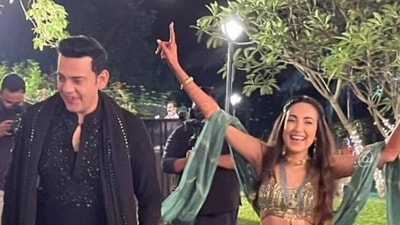 A picture from Cyrus Sahukar and Vaishali Malahara's wedding festivities. A picture from Cyrus Sahukar and Vaishali Malahara's wedding festivities.