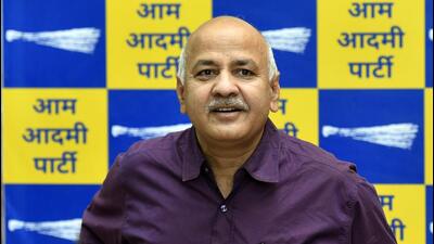 Delhi deputy CM Manish Sisodia addresses a press conference on Himachal Pradesh issue at his residence, in New Delhi, on Friday. (Sanjeev Verma/HT PHOTO) Delhi deputy CM Manish Sisodia addresses a press conference on Himachal Pradesh issue at his residence, in New Delhi, on Friday. (Sanjeev Verma/HT PHOTO)