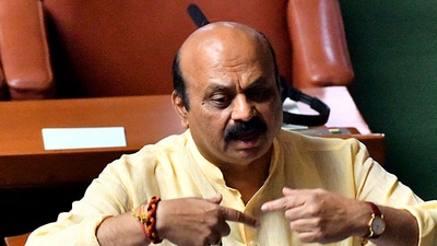 Karnataka chief minister Basavaraj Bommai seen in the state assembly in this file photo. (ANI) (HT_PRINT) Karnataka chief minister Basavaraj Bommai seen in the state assembly in this file photo. (ANI) (HT_PRINT)