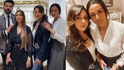 Gauri Khan and Namrata Shirodkar met in Hyderabad.&nbsp;