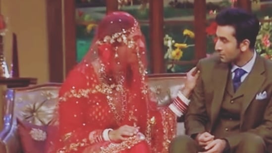 Sunil Grover shares pictures with Ranbir Kapoor from The Kapil Sharma Show.