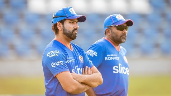 Mumbai Indians captain Rohit Sharma and coach Mahela Jayawardene.&nbsp;(Mumbai Indians. )