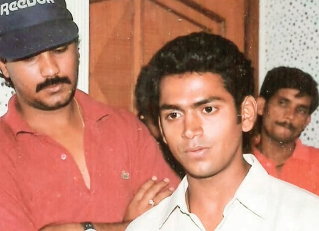 When he recorded the title track of the TV show Chorus for Doordarshan When he recorded the title track of the TV show Chorus for Doordarshan