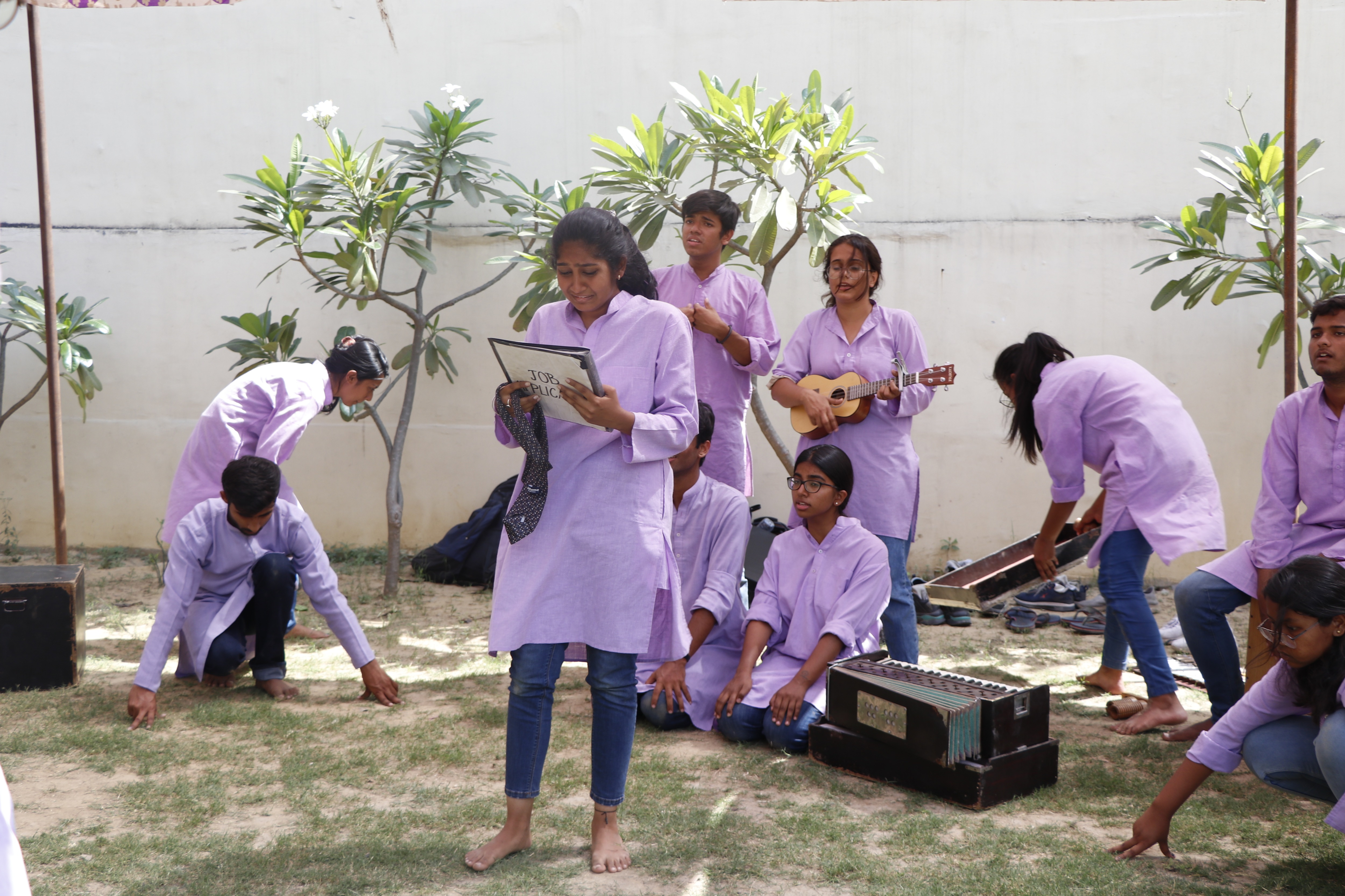 Around 10 teams participated in the street play competition, Shor. (Photo: Dhruv Sethi/HT) Around 10 teams participated in the street play competition, Shor. (Photo: Dhruv Sethi/HT)
