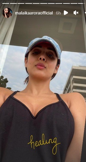 Malaika Arora shares picture after accident.