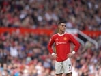 Manchester United's Cristiano Ronaldo stands on the pitch during the English Premier League game vs Norwich