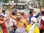 TMC supporters celebrate after their party's win in the Asansol Lok Sabha seat. PTI TMC supporters celebrate after their party's win in the Asansol Lok Sabha seat. PTI