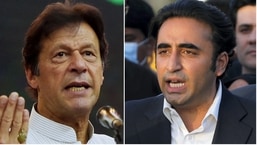 Former Pakistan prime minister Imran Khan and PPP chairperson Bilawal Bhutto Zardari.