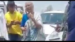 Medha Patkar and Supreme Court lawyer Ehtesham Hashmi said they were not allowed by the police to reach out to families affected in the communal violence in Khargone and Sendhwa (Twitter screengrab/JahirCBagwan1)