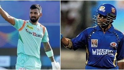 KL Rahul and Sachin Tendulkar (IPLt20.com | Mumbai Indians)