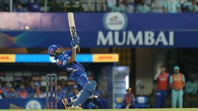N. Tilak Varma of Mumbai Indians in action (PTI)