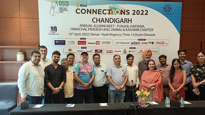 IIMC almuni meet at at Hyatt Regency, Chandigarh. (HT Photo)