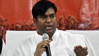 Mukesh Sahani’s Vikassheel Insaan Party (VIP) was in alliance with the BJP till last month when Sahani, a fisheries minister, was sacked by Bihar chief minister Nitish Kumar (ANI) Mukesh Sahani’s Vikassheel Insaan Party (VIP) was in alliance with the BJP till last month when Sahani, a fisheries minister, was sacked by Bihar chief minister Nitish Kumar (ANI)