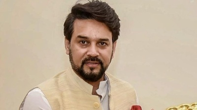 Union minister Anurag Thakur.&nbsp; (File)
