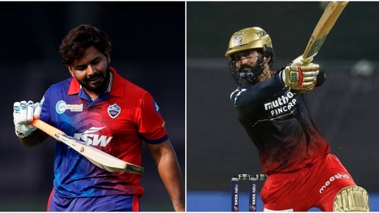 Rishabh Pant and Dinesh Karthik in the ongoing IPL 2022(IPLT20.com)