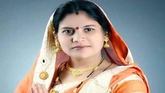 Congress candidate from Khairagarh seat Yashoda Verma.