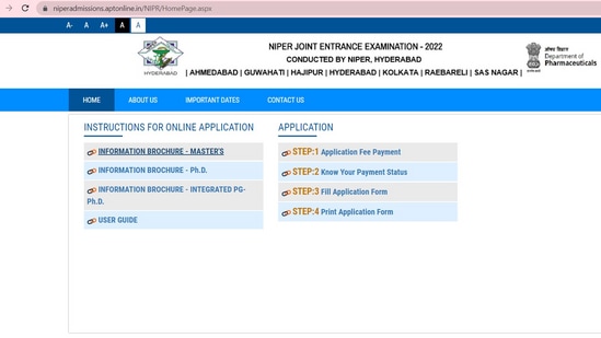 NIPER JEE 2022: Application are invited for for Masters and PhD courses