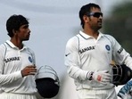 Wriddhiman Saha with MS Dhoni Wriddhiman Saha with MS Dhoni