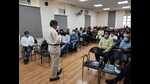 Session with Dr Harish Shetty at Campion School. (HT PHOTO) Session with Dr Harish Shetty at Campion School. (HT PHOTO)