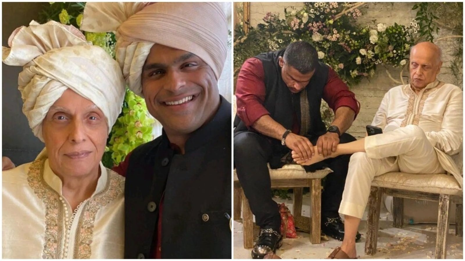 Rahul Bhatt gives foot massage to tired dad Mahesh Bhatt at Alia Bhatt’s wedding; fans say, ‘what a son’