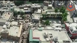 Delhi Police patrolling in south Delhi areas using drone camera.&nbsp;