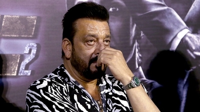 Sanjay Dutt spoke about the time when he was diagnosed with cancer. (Ayush Sharma) Sanjay Dutt spoke about the time when he was diagnosed with cancer. (Ayush Sharma)