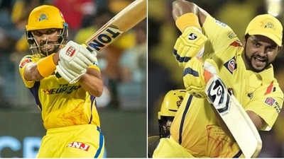 Ruturaj Gaikwad (L) and Suresh Raina (IPLt20.com | Getty Images)