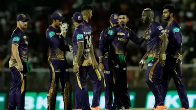 KKR players in action. (IPL)