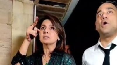 Neetu Kapoor with son-in-law Bharat Sahni.