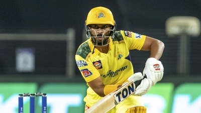 Pune: Ruturaj Gaikwad of Chennai Super Kings plays a shot during the Indian Premier League 2022 cricket match between Gujarat Titans and Chennai Super Kings, at the MCA International Stadium, in Pune, Sunday, April 17, 2022. (Sportzpics/PTI Photo)(PTI04_17_2022_000193B) (PTI) Pune: Ruturaj Gaikwad of Chennai Super Kings plays a shot during the Indian Premier League 2022 cricket match between Gujarat Titans and Chennai Super Kings, at the MCA International Stadium, in Pune, Sunday, April 17, 2022. (Sportzpics/PTI Photo)(PTI04_17_2022_000193B) (PTI)