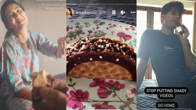 Mira Rajput and Ishaan Khatter enjoy ice-cream together. Mira Rajput and Ishaan Khatter enjoy ice-cream together.
