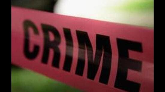 Three masked men attempted to rob the office of a finance company’s office in Raikot . (HT Photo)