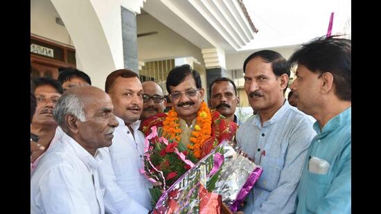 Congress leader Madan Mohan Jha (HT Photo)