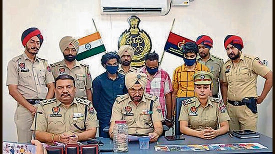 Around 31 ATM cards were recovered from the accused. (Harvinder Singh/HT)