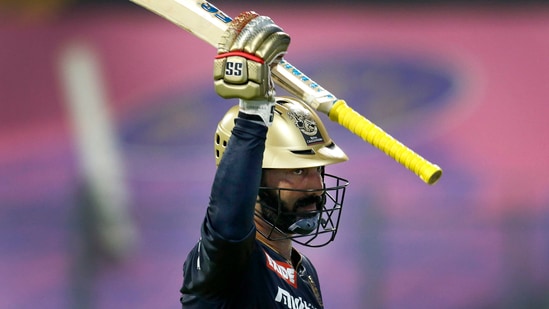 Dinesh Karthik of Royal Challengers Bangalore(PTI)