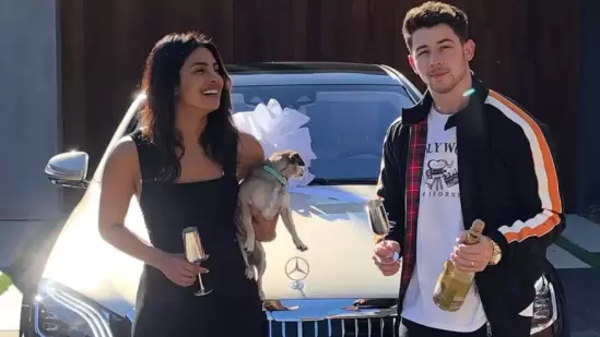 Priyanka Chopra and Nick Jonas live in Los Angeles with their newborn daughter and three dogs.