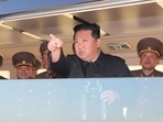 This undated handout picture released from North Korea's official Korean Central News Agency (KCNA) shows North Korean leader Kim Jong Un as he observes the test-fire of a new-type tactical guided weapon in North Korea. (File image) This undated handout picture released from North Korea's official Korean Central News Agency (KCNA) shows North Korean leader Kim Jong Un as he observes the test-fire of a new-type tactical guided weapon in North Korea. (File image)